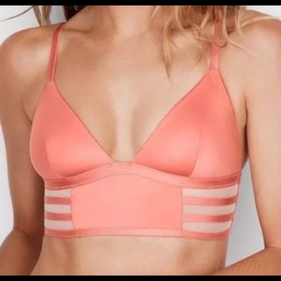 VS | orange satin bra bralette new - Picture 6 of 7